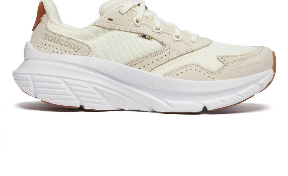 NEW SAUCONY women's guide metro shoe in vanilla
